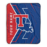 Pixsona Louisiana Tech Bulldogs Glow Pixel Fleece Blanket | Personalized | Custom