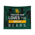 Pixsona Baylor Bears Skyline Tapestry | Personalized | Custom