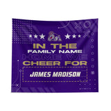 Pixsona James Madison Dukes Cheer Tapestry | Personalized | Custom