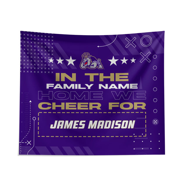 Pixsona James Madison Dukes Cheer Tapestry | Personalized | Custom