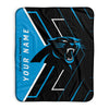 Pixsona Carolina Panthers Glow Pixel Fleece Blanket | Personalized | Custom