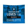 Pixsona Charlotte FC Skyline Tapestry | Personalized | Custom