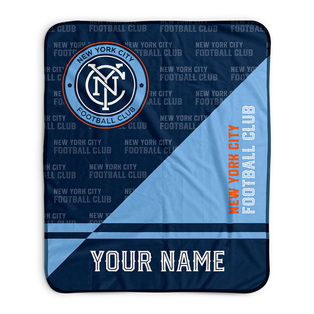 Pixsona New York City Football Club Split Pixel Fleece Blanket | Personalized | Custom