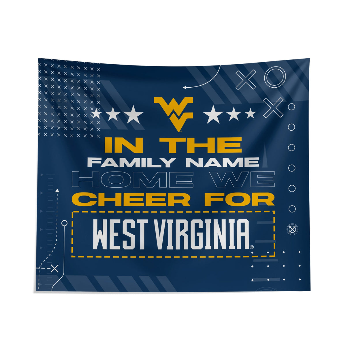 Pixsona West Virginia Mountaineers Cheer Tapestry | Personalized | Custom