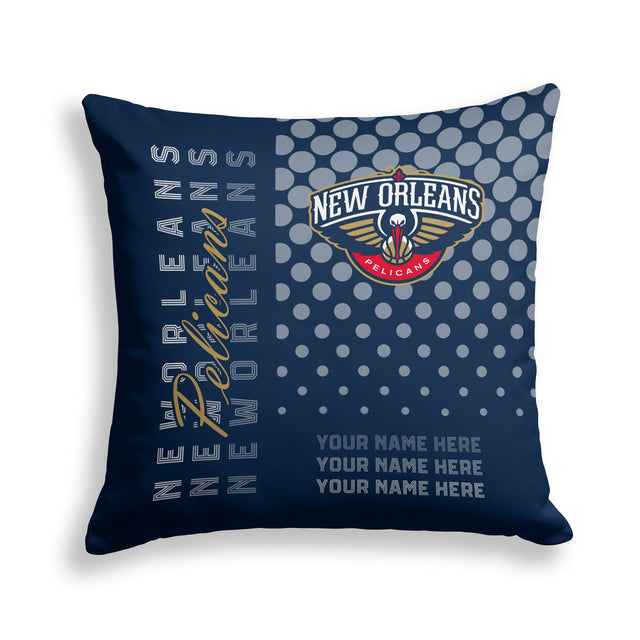 Pixsona New Orleans Pelicans Halftone Throw Pillow | Personalized | Custom