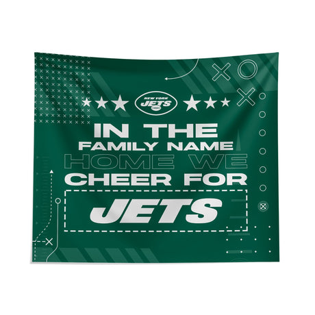 Pixsona New York Jets Cheer Tapestry | Personalized | Custom