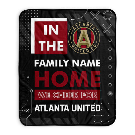 Pixsona Atlanta United FC Cheer Pixel Fleece Blanket | Personalized | Custom