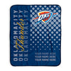 Pixsona Oklahoma City Thunder Halftone Pixel Fleece Blanket | Personalized | Custom