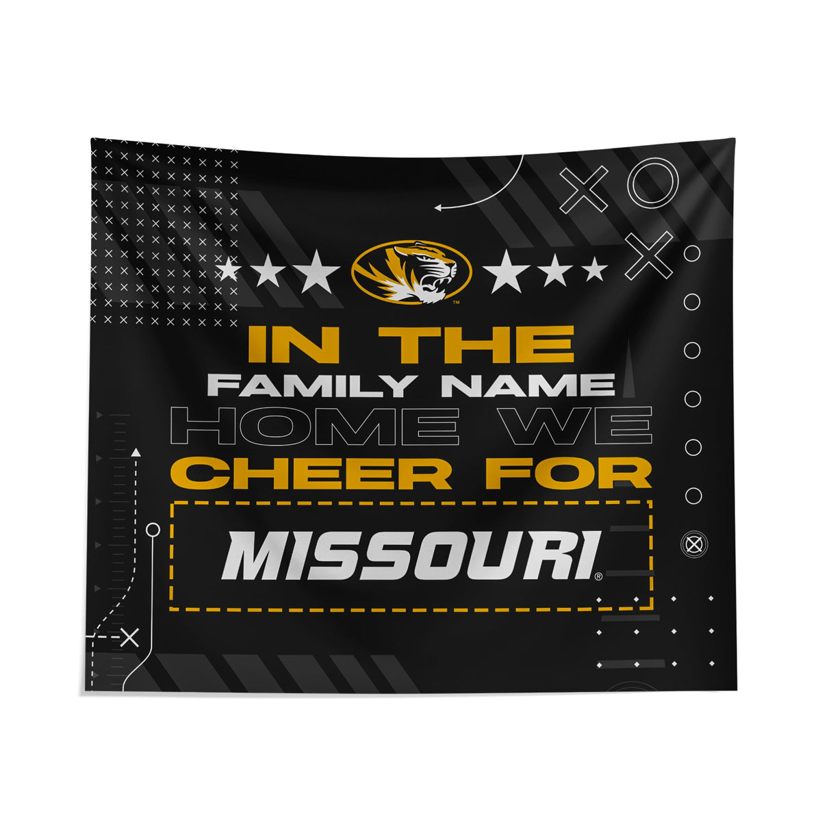 Pixsona Missouri Tigers Cheer Tapestry | Personalized | Custom