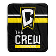 Pixsona Columbus Crew Stripes Pixel Fleece Blanket | Personalized | Custom
