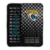 Pixsona Jacksonville Jaguars Halftone Pixel Fleece Blanket | Personalized | Custom