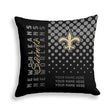 Pixsona New Orleans Saints Halftone Throw Pillow | Personalized | Custom