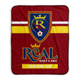 Pixsona Real Salt Lake Stripes Pixel Fleece Blanket | Personalized | Custom