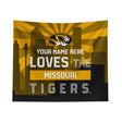 Pixsona Missouri Tigers Skyline Tapestry | Personalized | Custom