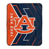 Pixsona Auburn Tigers Glow Pixel Fleece Blanket | Personalized | Custom