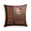 Pixsona Bowling Green Falcons Halftone Throw Pillow | Personalized | Custom