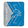 Pixsona Detroit Lions Glow Pixel Fleece Blanket | Personalized | Custom