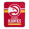 Pixsona Atlanta Hawks Stripes Pixel Fleece Blanket | Personalized | Custom