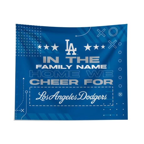 Pixsona Los Angeles Dodgers Cheer Tapestry | Personalized | Custom