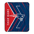 Pixsona New England Patriots Glow Pixel Fleece Blanket | Personalized | Custom