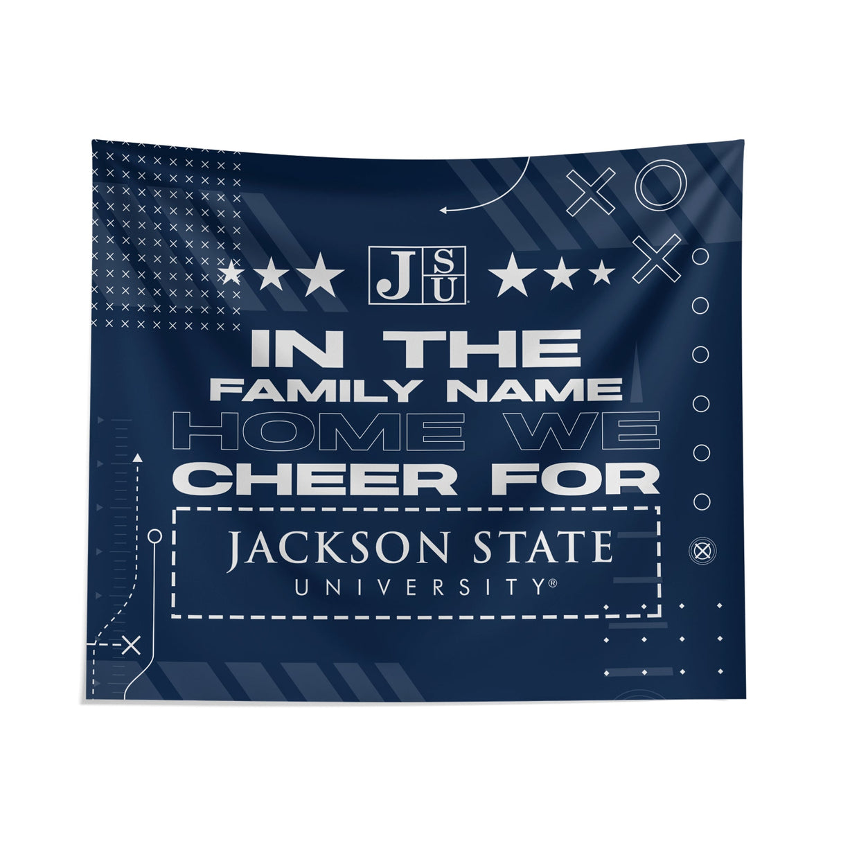 Pixsona Jackson State Tigers Cheer Tapestry | Personalized | Custom