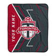 Pixsona Toronto FC Glow Pixel Fleece Blanket | Personalized | Custom