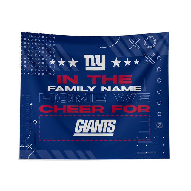 Pixsona New York Giants Cheer Tapestry | Personalized | Custom