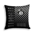 Pixsona Brooklyn Nets Halftone Throw Pillow | Personalized | Custom