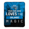 Pixsona Orlando Magic Skyline Pixel Fleece Blanket | Personalized | Custom