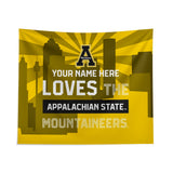 Pixsona Appalachian State Mountaineers Skyline Tapestry | Personalized | Custom