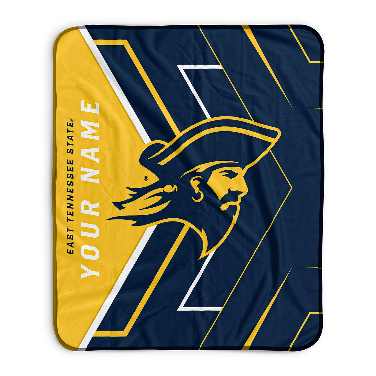 Pixsona East Tennessee Buccaneers Glow Pixel Fleece Blanket | Personalized | Custom