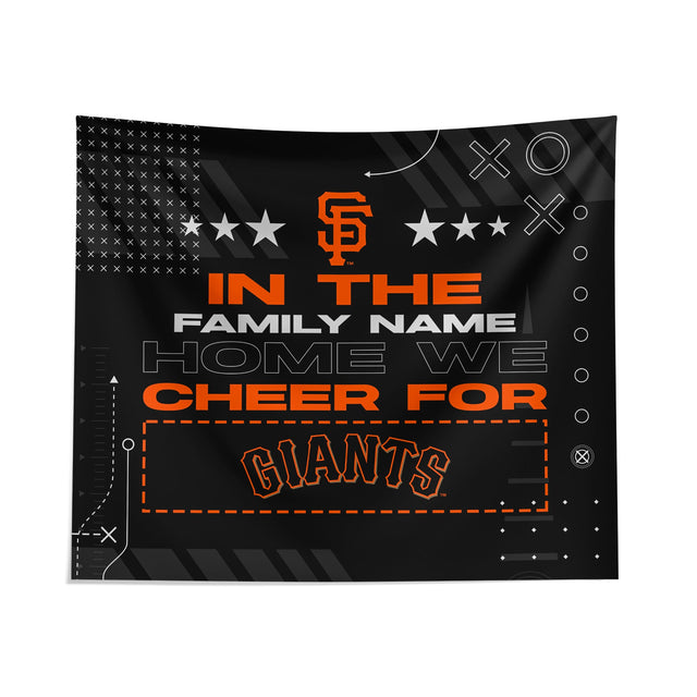 Pixsona San Francisco Giants Cheer Tapestry | Personalized | Custom