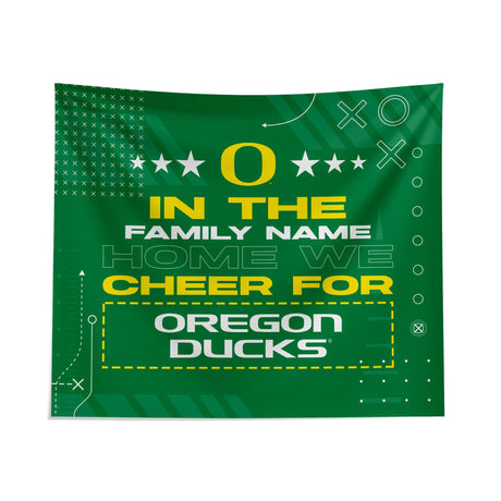 Pixsona Oregon Ducks Cheer Tapestry | Personalized | Custom