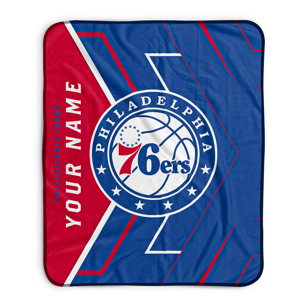 Pixsona Philadelphia 76ers Glow Pixel Fleece Blanket | Personalized | Custom