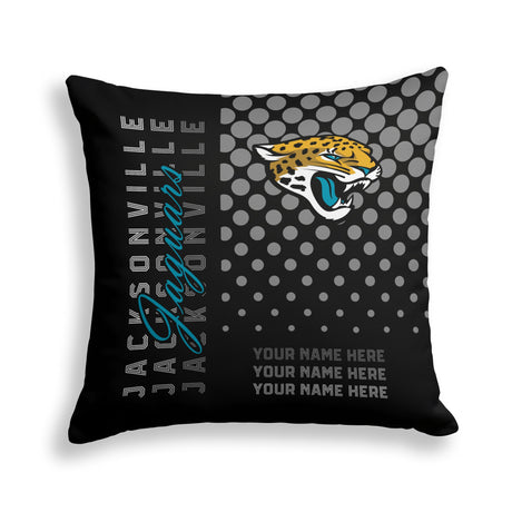 Pixsona Jacksonville Jaguars Halftone Throw Pillow | Personalized | Custom