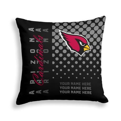 Pixsona Arizona Cardinals Halftone Throw Pillow | Personalized | Custom