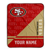 Pixsona San Francisco 49ers Split Pixel Fleece Blanket | Personalized | Custom