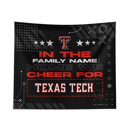 Pixsona Texas Tech Red Raiders Cheer Tapestry | Personalized | Custom