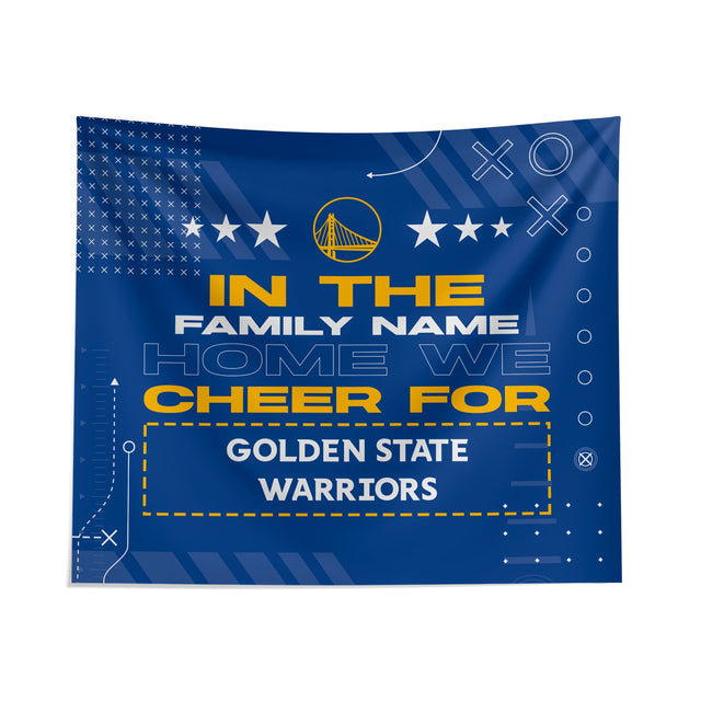 Pixsona Golden State Warriors Cheer Tapestry | Personalized | Custom