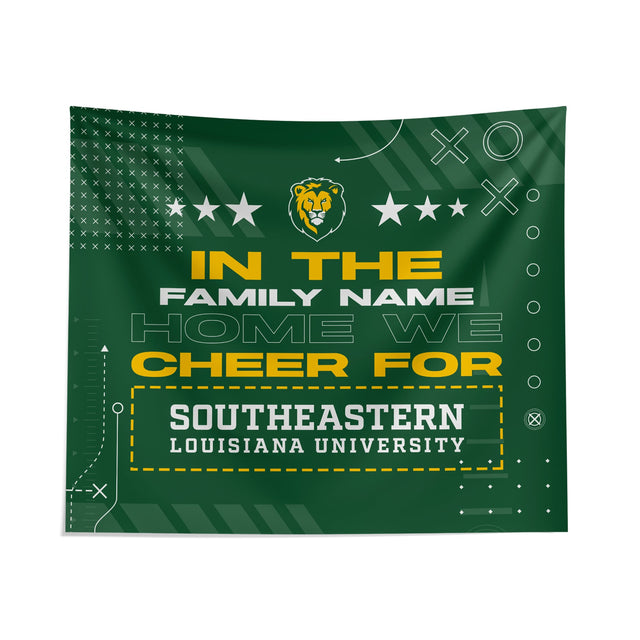 Pixsona Southeastern Louisiana Lions Cheer Tapestry | Personalized | Custom