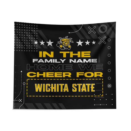 Pixsona Wichita State Shockers Cheer Tapestry | Personalized | Custom