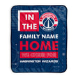 Pixsona Washington Wizards Cheer Pixel Fleece Blanket | Personalized | Custom