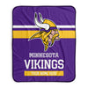 Pixsona Minnesota Vikings Stripes Pixel Fleece Blanket | Personalized | Custom