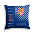 Pixsona New York Mets Halftone Throw Pillow | Personalized | Custom