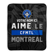 Pixsona CF Montreal Skyline Pixel Fleece Blanket | Personalized | Custom