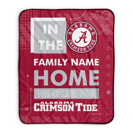Pixsona Alabama Crimson Tide Cheer Pixel Fleece Blanket | Personalized | Custom