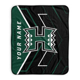 Pixsona Hawaii Rainbow Warriors Glow Pixel Fleece Blanket | Personalized | Custom