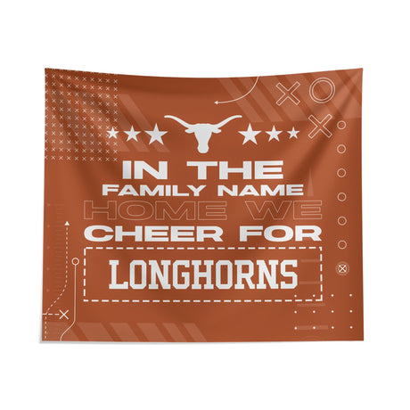 Pixsona Texas Longhorns Cheer Tapestry | Personalized | Custom