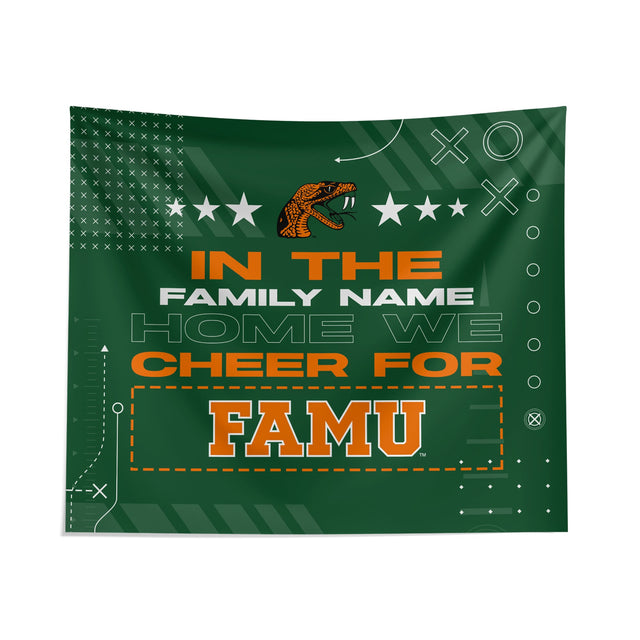 Pixsona FAMU Rattlers Cheer Tapestry | Personalized | Custom