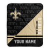 Pixsona New Orleans Saints Split Pixel Fleece Blanket | Personalized | Custom